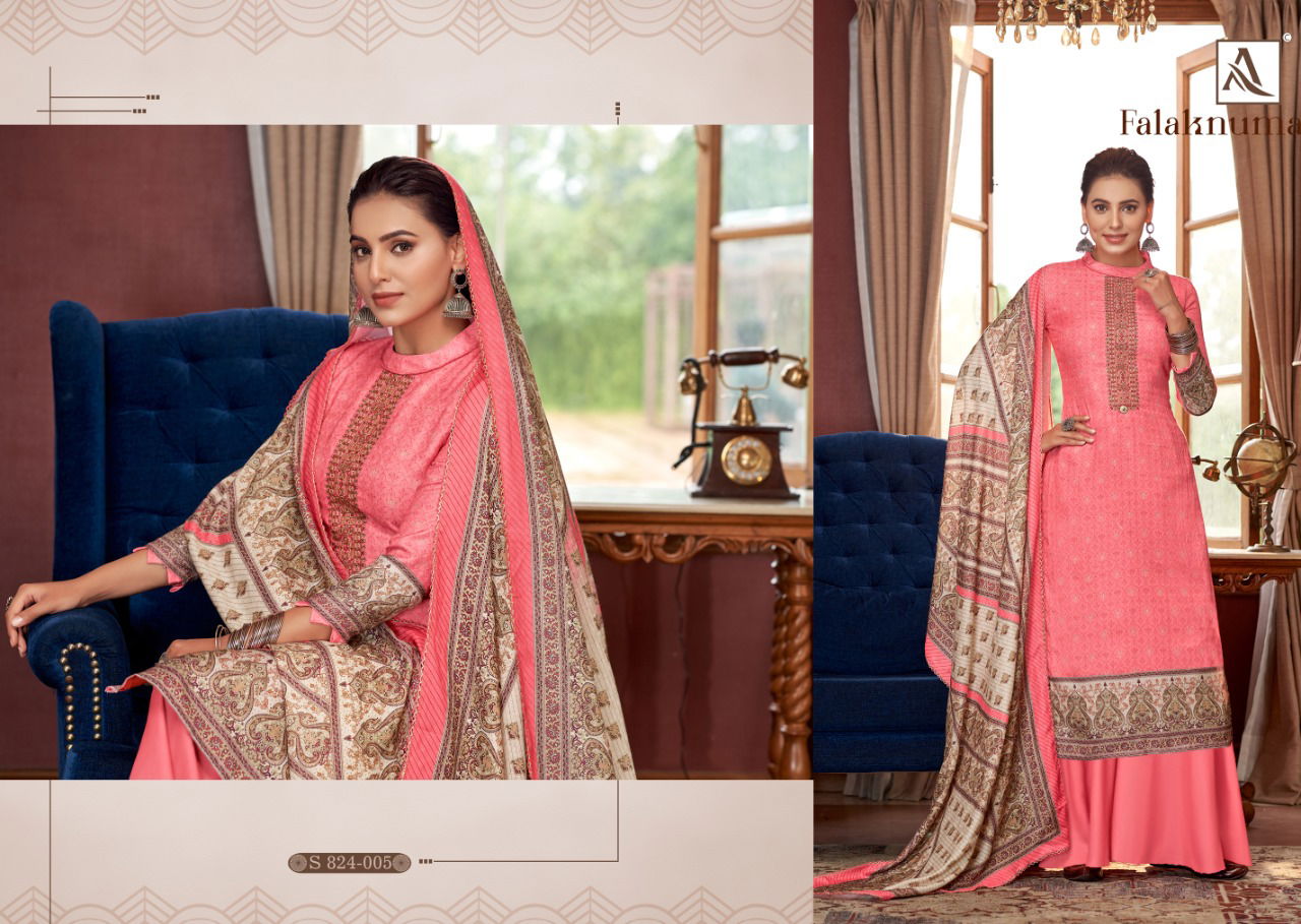 Alok Falaknuma Winter Casual Daily Wear Wool Printed Pashmina Collection
